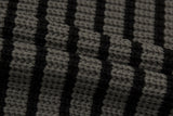 Tibber Stripe Knit Hood Zip-up