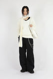 Wide ball leg denim