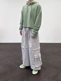 Sound Cutting Cropped Hoodie