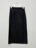 Hidden Wool Slit Skirt