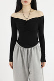 Twist silver leather necklace