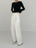 Lau High Waist Wide Slacks