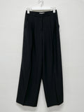Cooling silhouette two-tuck wide slacks