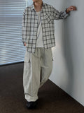 Linen Check Texture Shirt