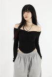 Twist silver leather necklace