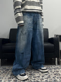 Dirty Washed Super Wide Denim