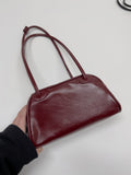 Section Glossy Half Shoulder Bag
