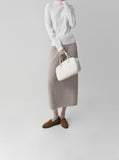 [Premium] Whole Garment  Half-Turtleneck Ribbed Knit
