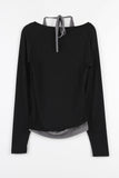 Halter layered T-shirt