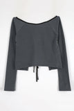 Antique Aru Off-Shoulder Cardigan