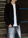 Diamond Fisherman Knit Zip-up