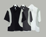 Halon nylon half jacket