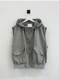KIKO hooded vest (ZIP-UP)