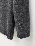 Tweed Wool 3 Button Overfit Jacket