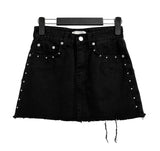 Studded Cotton Skirt