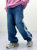 Times Three Stripe Balloon Denim Pants