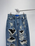 Vintage Badly Ruined Jeans