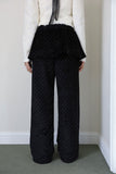 Dot pleats layer pants