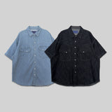 Western Linen Half Shirt