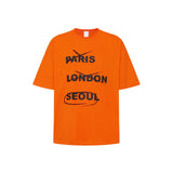 Capital Lettering Half T-Shirt