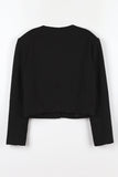 Cotton snap tweed jacket