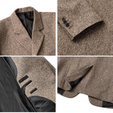 Tweed Wool 3 Button Overfit Jacket