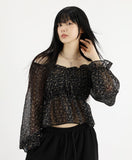 Miya chiffon flower blouse
