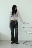 Line washed denim