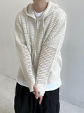 S/S Net Two-Way Hooded Zip-Up