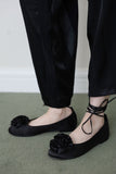 Strap corsage sandals
