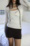Cotton Candy Ribbon Fur Knit