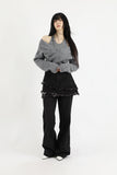 Tiered Layered Unique Jeans