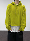 Sound Cutting Cropped Hoodie