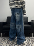 Dirty Washed Super Wide Denim