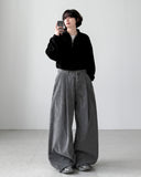 Hermi Washing Knit Zip-Up