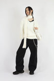 Wide ball leg denim