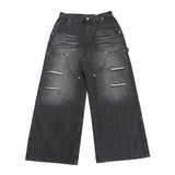 Naughty Double Knee Wide Denim