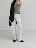 Nude Loose Fit Single Leather Jacket