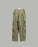 Double pocket washed denim pants
