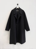 Formal One Button Maxi Wool Coat