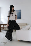 Ribbon Color Matching Round Knit
