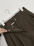 Two-Tuck Basic Wide Slacks