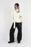 Wide ball leg denim