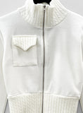 Phuket High Neck Knit Zip-up