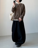 Personal Wool Round Cardigan