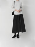 Plum Round Whole Garment Knit