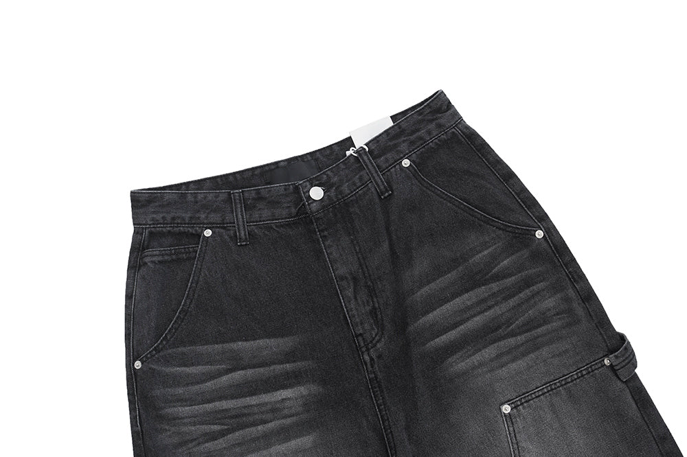 【YOURNUS】Naughty Double Knee Wide Denim YOURNUS (ユアノス) - ナティダブルニーワイドデニム / Naughty