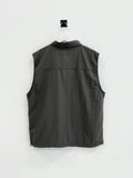 Coil collar open vest