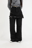Tiered Layered Unique Jeans