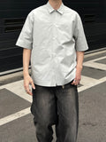 Hidden Pocket Half Shirt